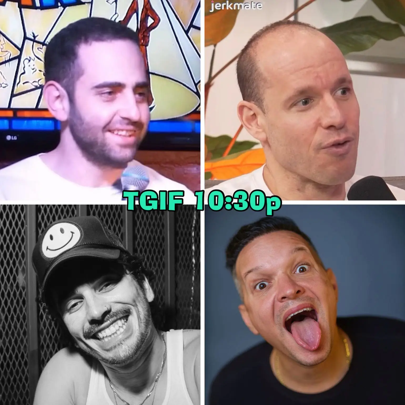 Daniel Geneen (COMEDY CELLAR), Alexis Carabano (MAX HBO), JJ Lieberman (viral TikToks), Max Manticoff (HBO Latino), Raj Suresh (BROADWAY), Macy Kwok