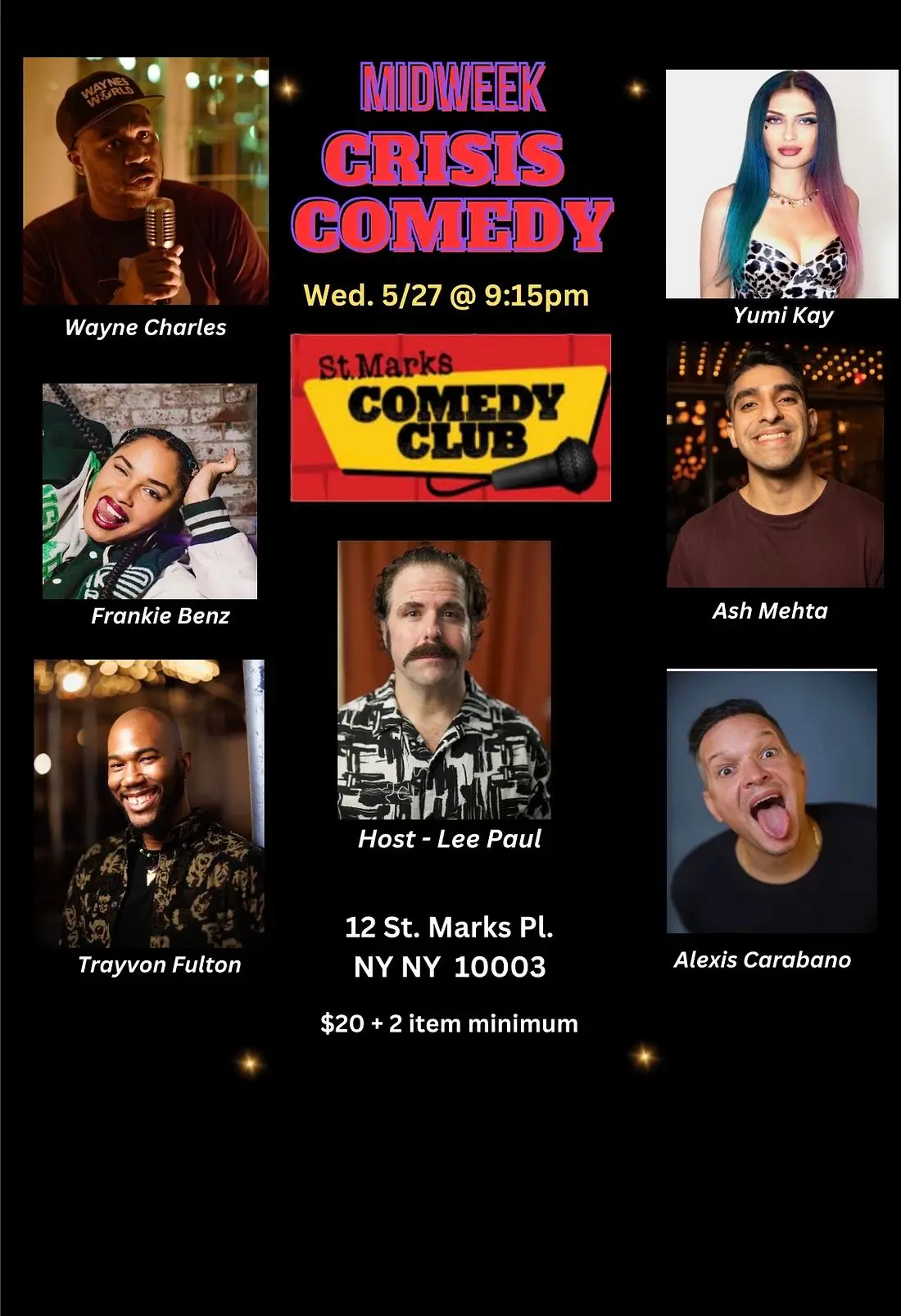 Mid Week Crisis Comedy Show and Drinks
