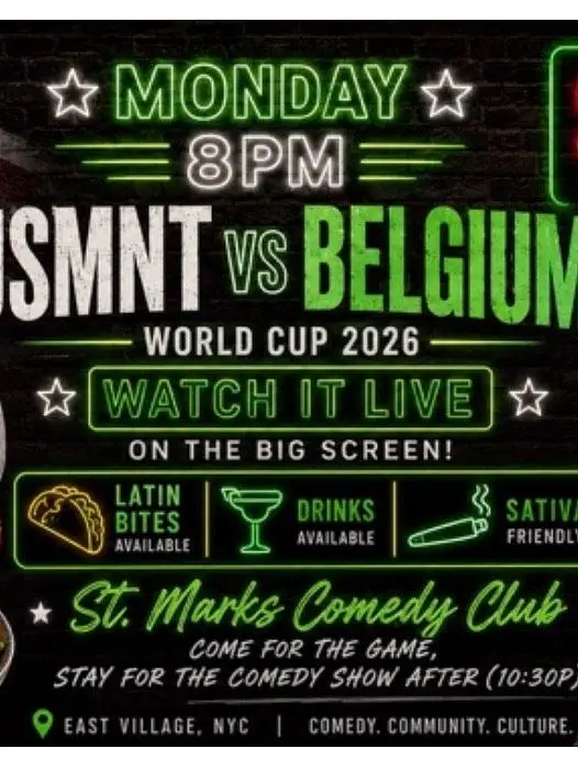 USA SOCCER WATCH PARTY vs. BELGIUM with projector, air conditioner, dranks, and food