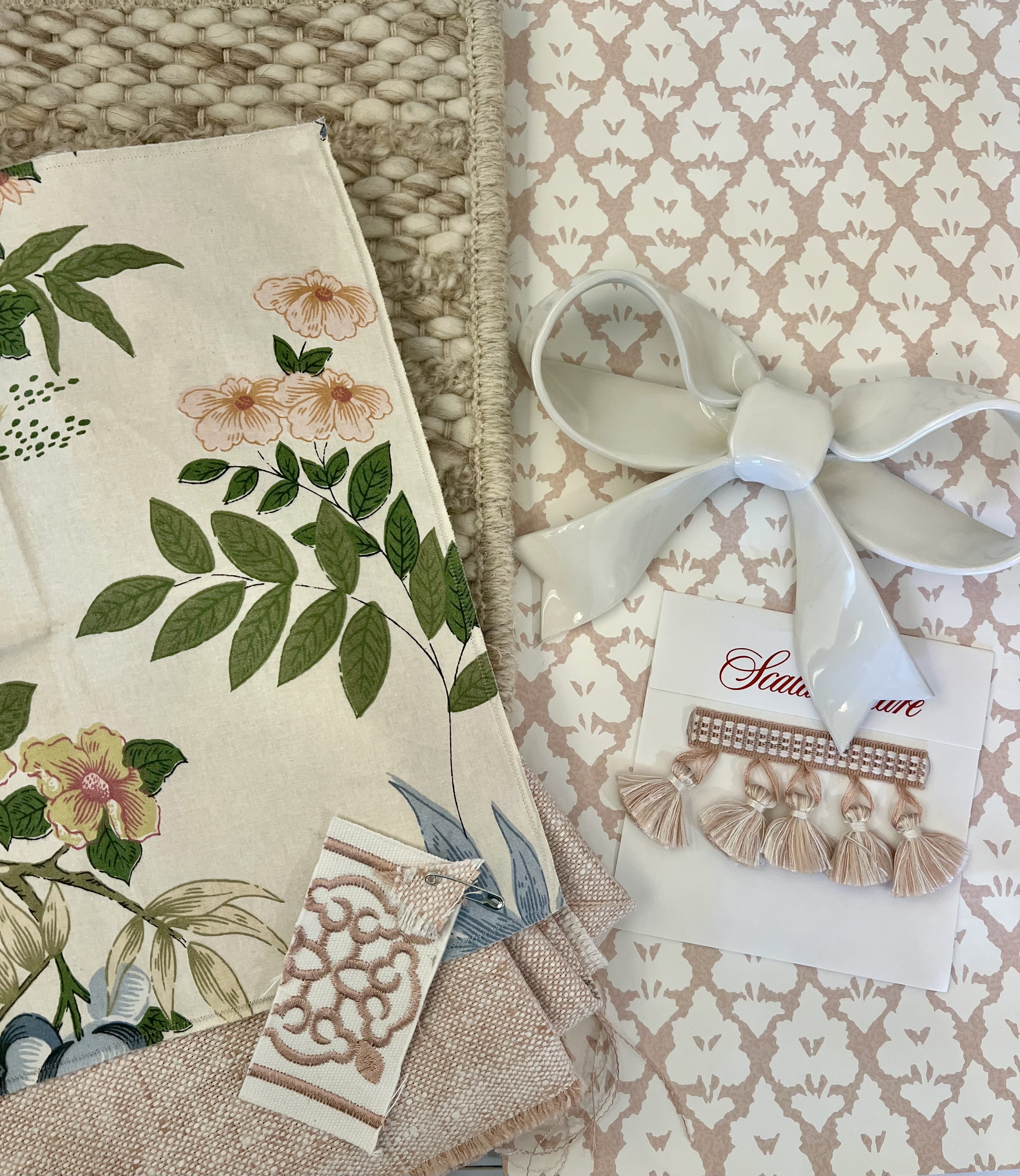 Layered textiles and interior design materials