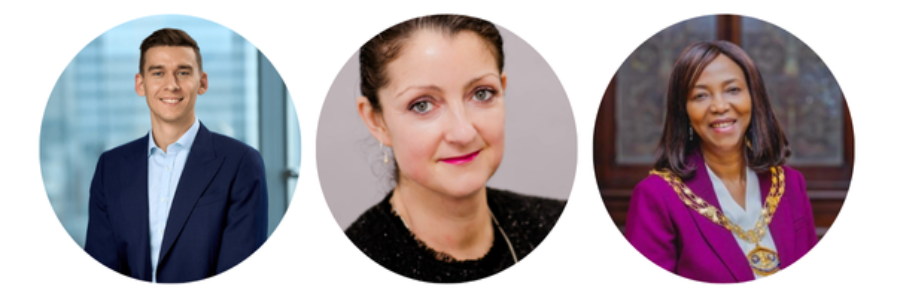 Pictured: Daniel Williams, Victoria Hills, Helen Fadipe
