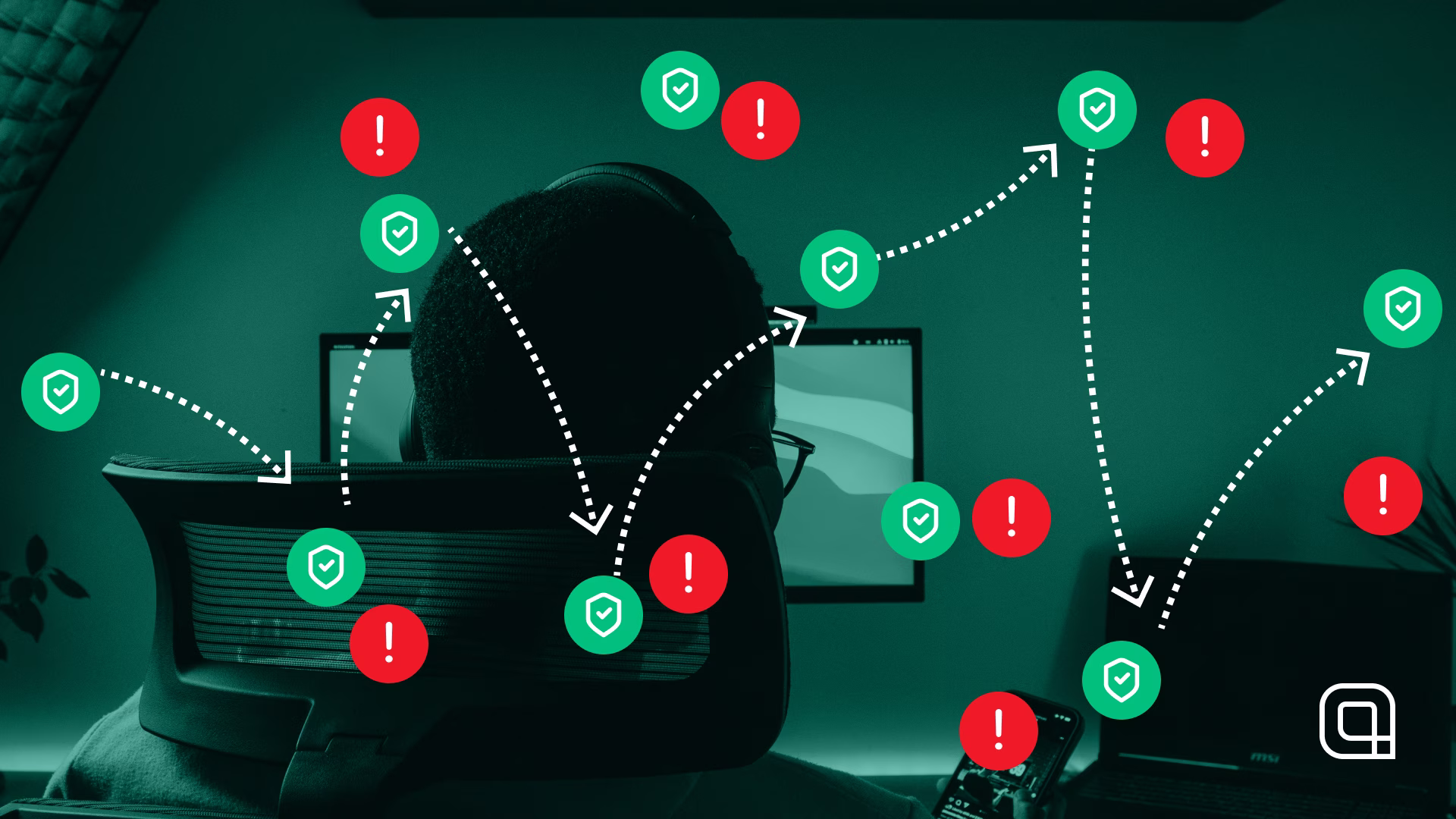 A web of protection against threats to illustrate a social engineering playbook
