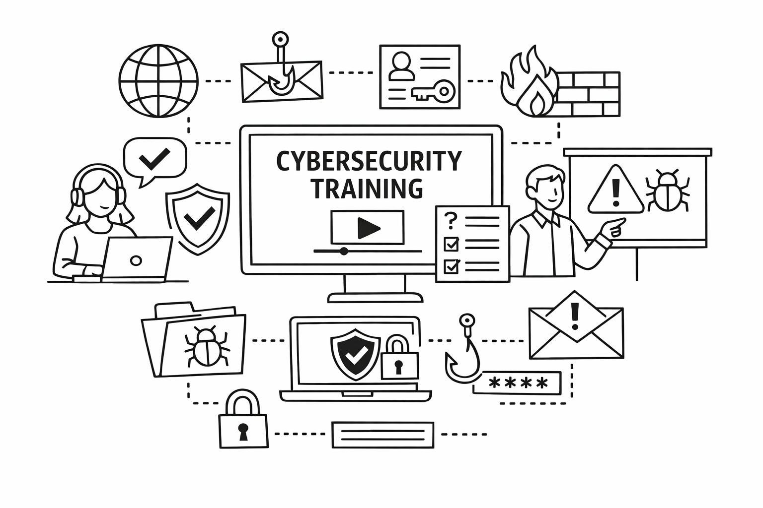 Cybersecurity awareness training platforms deliver the structured security education, phishing simulations, and behavioral risk measurement