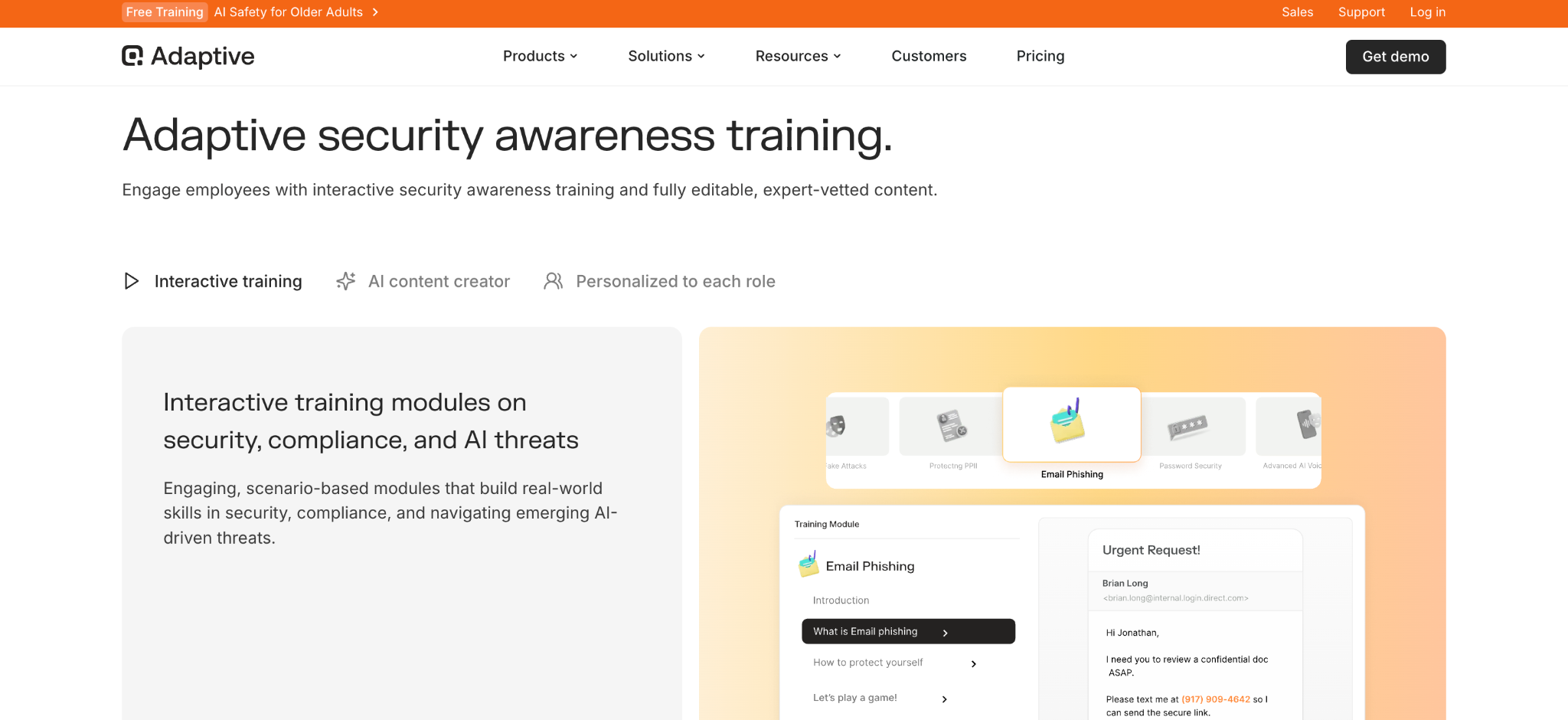 Adaptive Security uses AI-powered dynamic content library to keep employees trained on the latest cyberattack variants