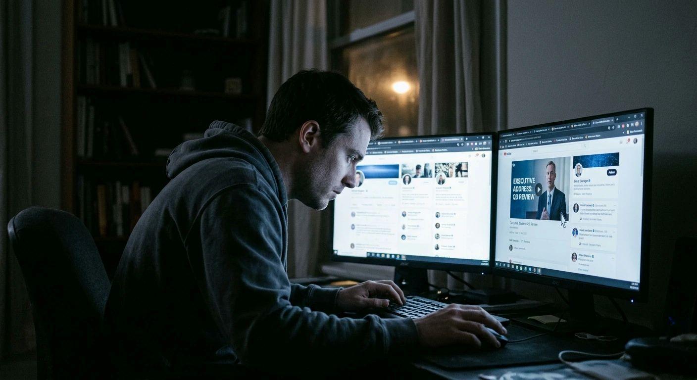 Deepfake social engineering attacks typically begin with the capture of publicly available information.