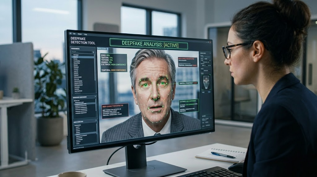 Deepfake detection tools help security leaders by finding synthetic media by analyzing artifacts and anomalies that generative AI cannot perfectly replicate