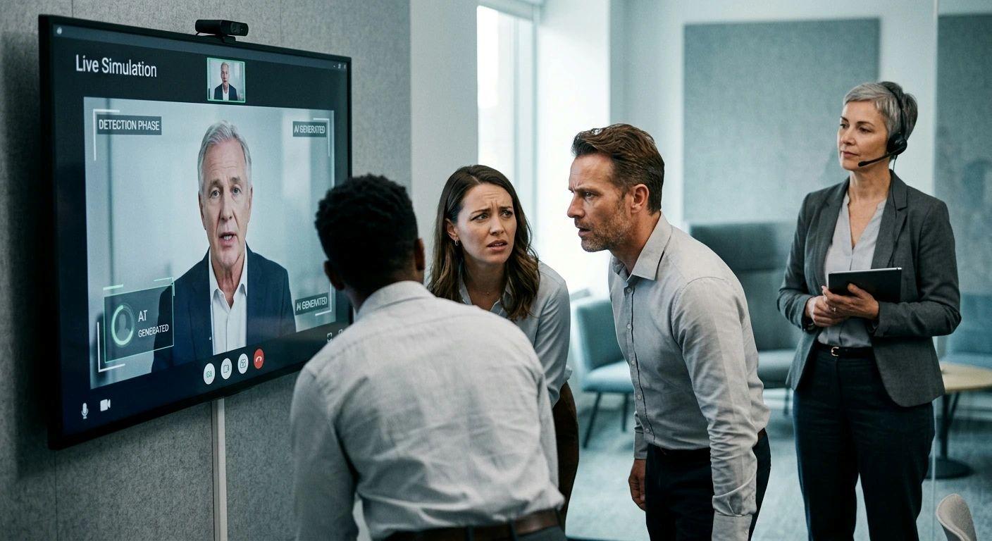 Phishing simulations rank among the most reliable and effective mechanisms for training high-risk employees in deepfake detection.