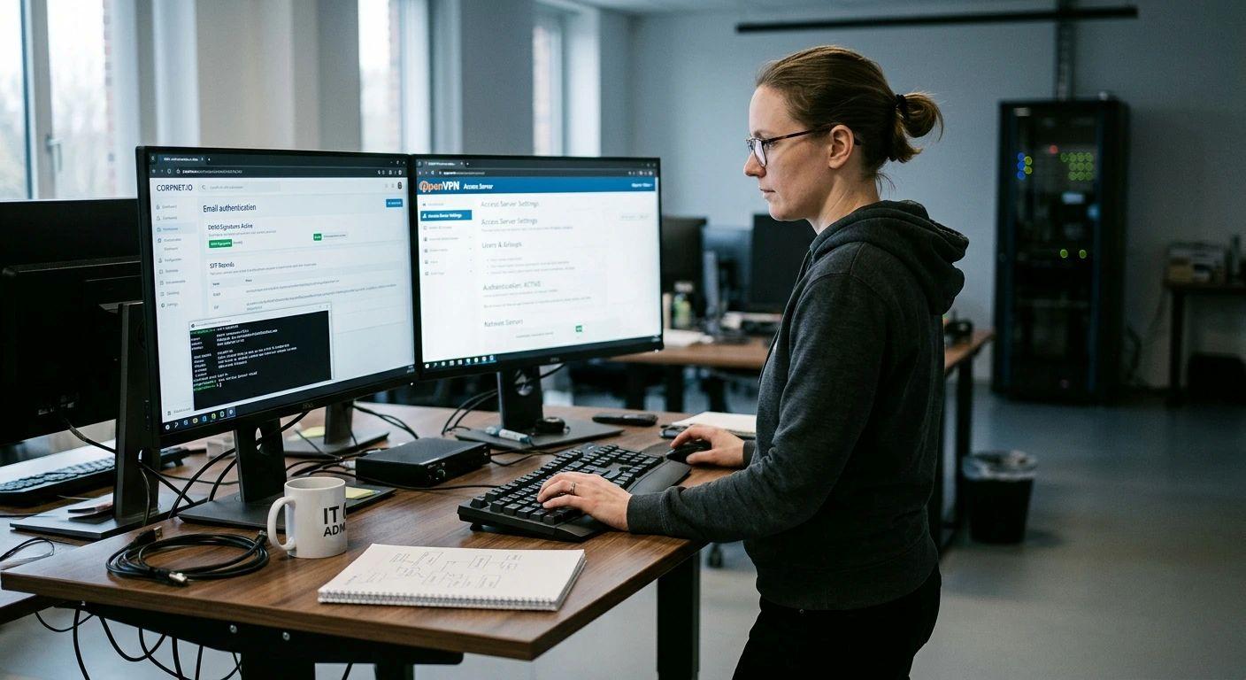 Email authentication protocols and other technical safeguards help prevent malicious emails from reaching employees' inboxes.