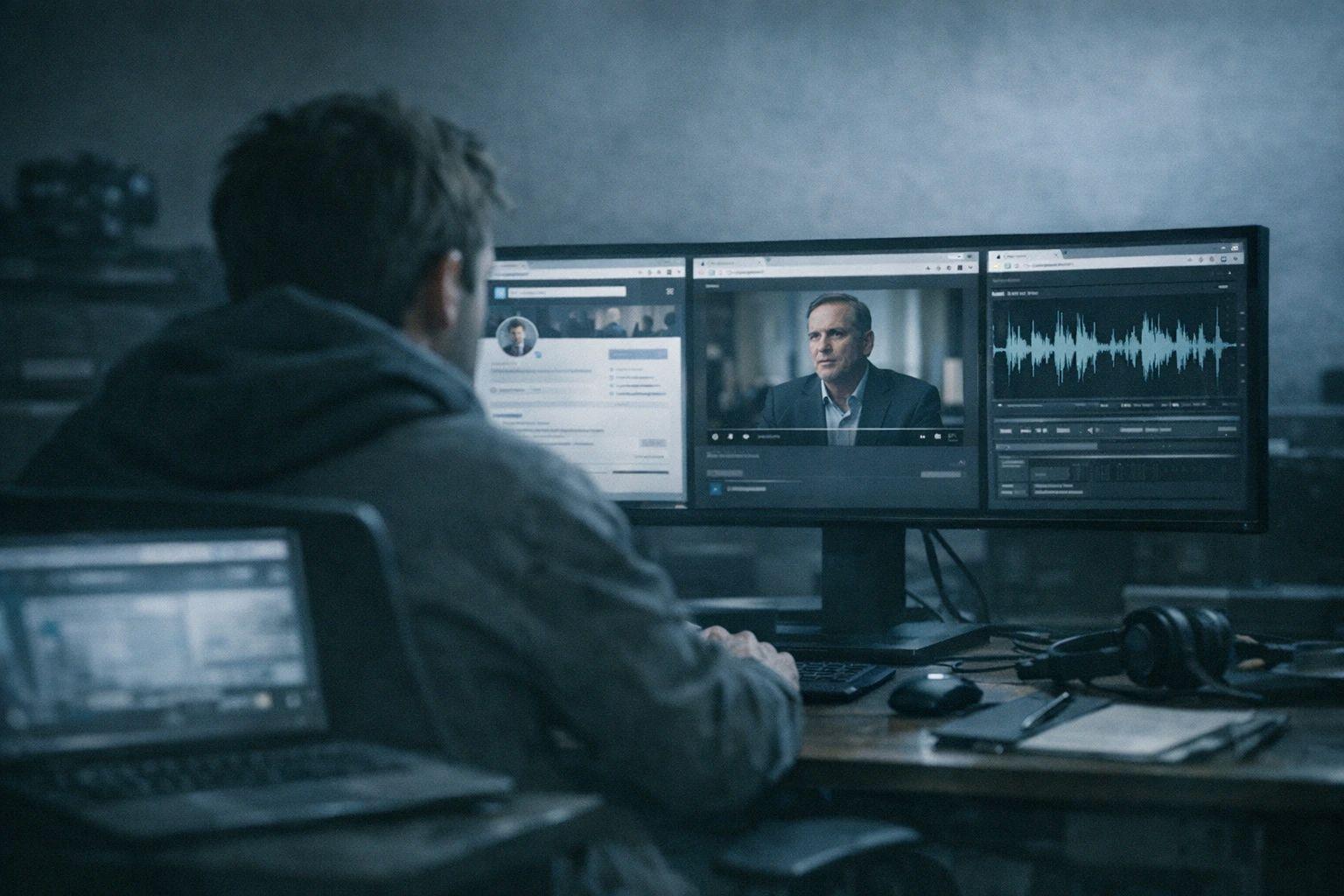Cybercriminals can use publicly available data to craft convincing deepfake impersonations.