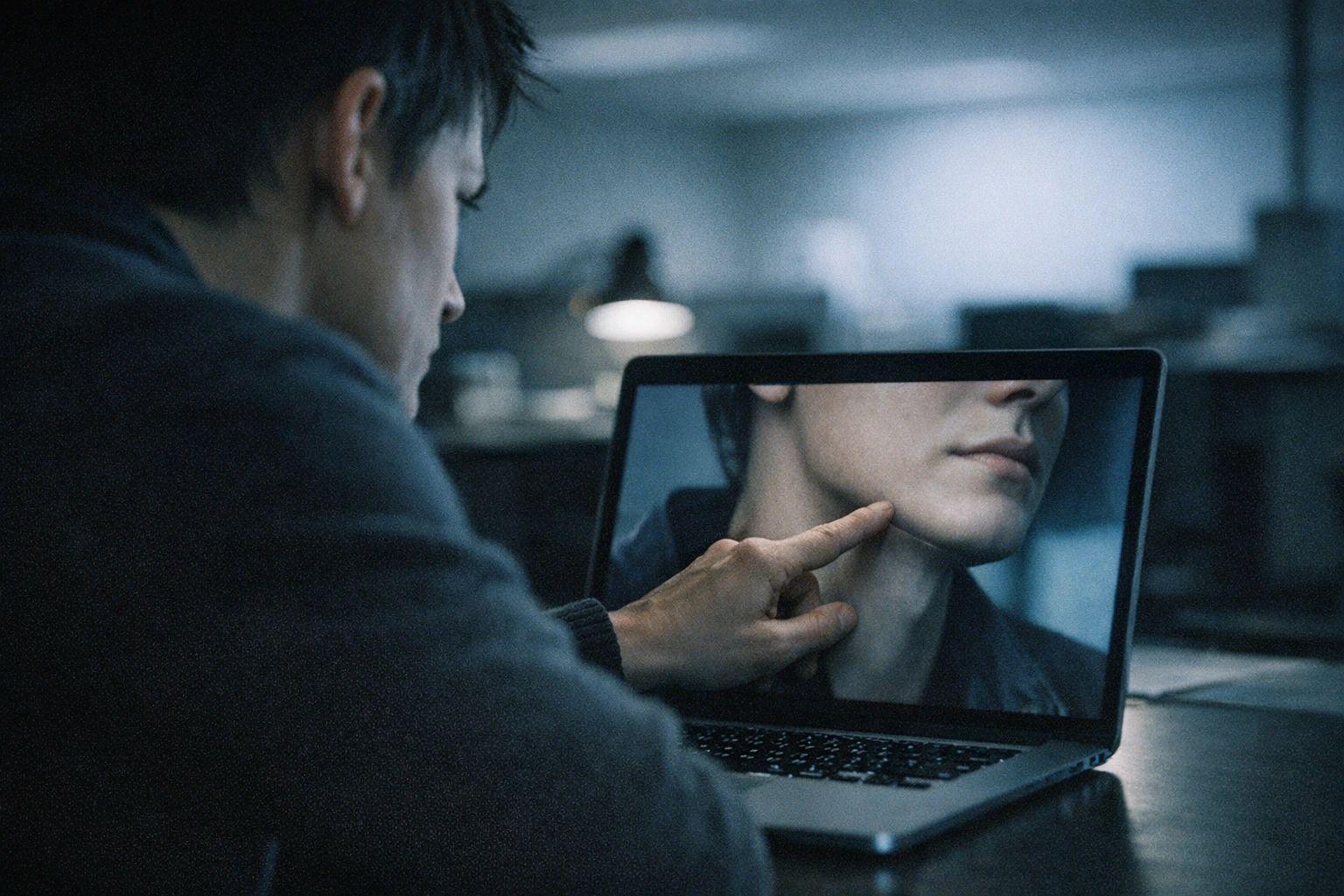 Identifying a deepfake typically begins with close observation of facial features, focusing on subtle movements and visual cues that may reveal the artificial origin of the content.