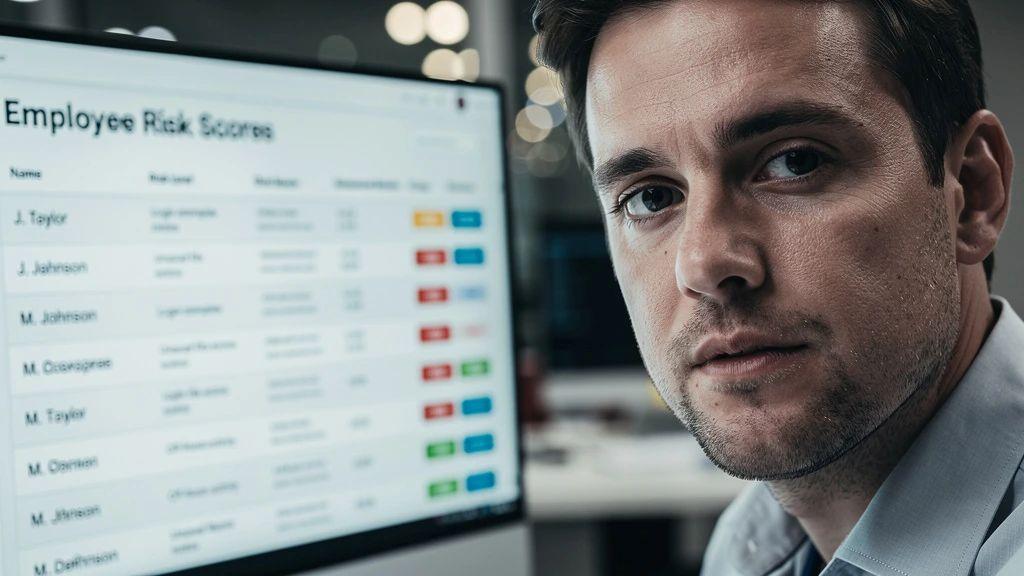 Phishing simulations feed employee risk scores that security teams can draw insights from.