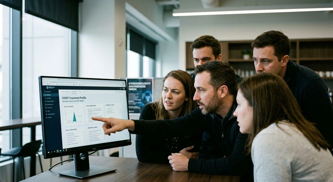 Security awareness training helps employees to understand that cybercriminals craft messages by using information that is available through data broker exposure and other sources.