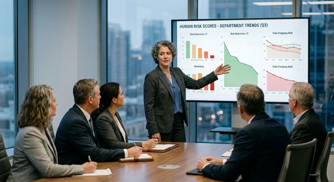 Human risk scores can turn cybersecurity information into a board-ready material.