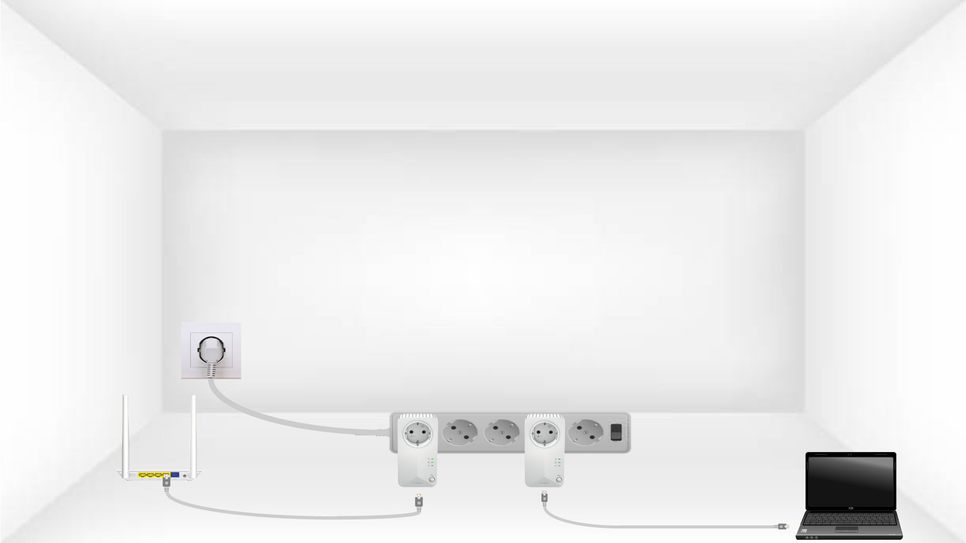 Connect Powerline 500 EU adapters to the Internet