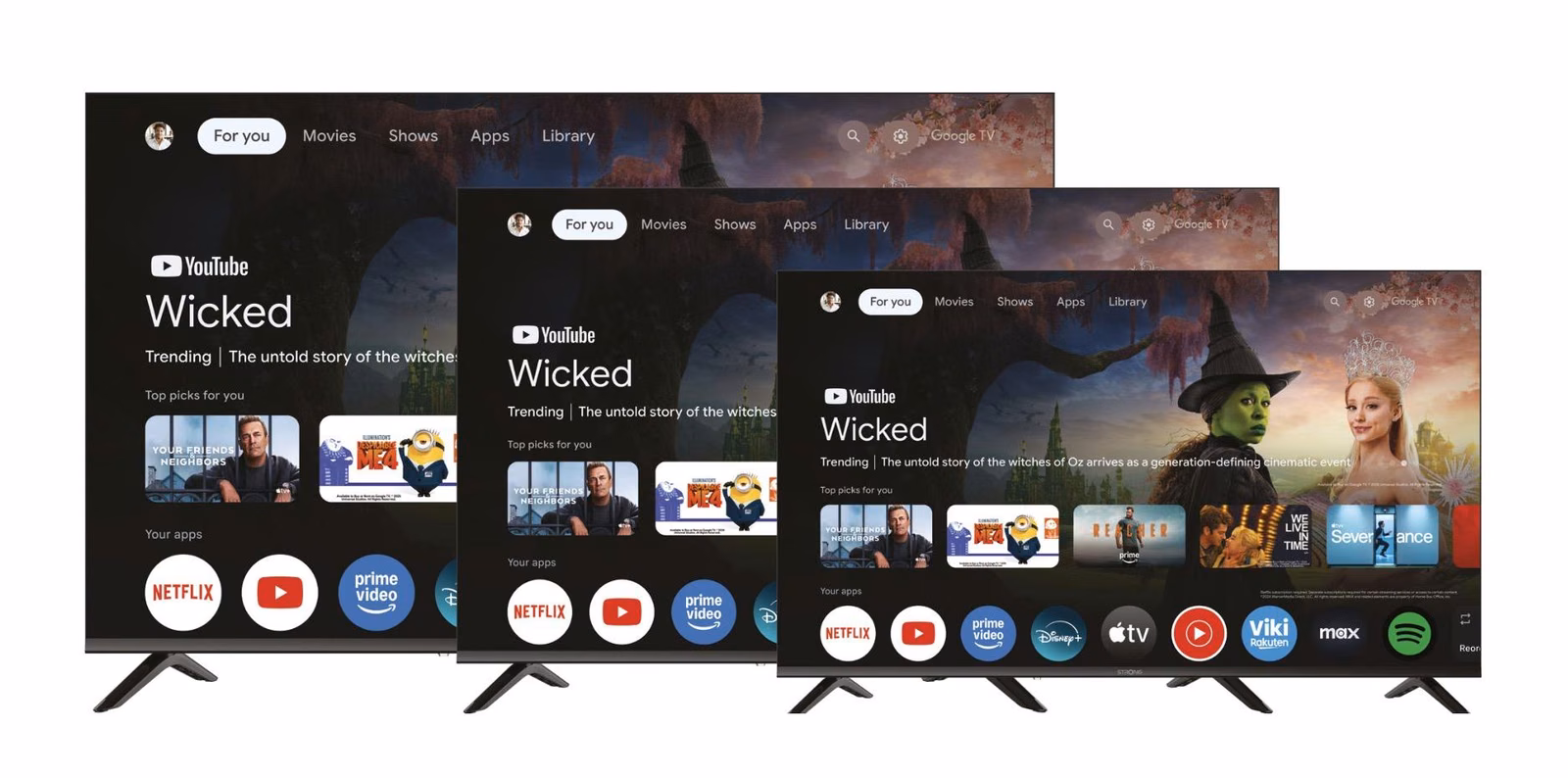 STRONG H777 series Google TV televisions