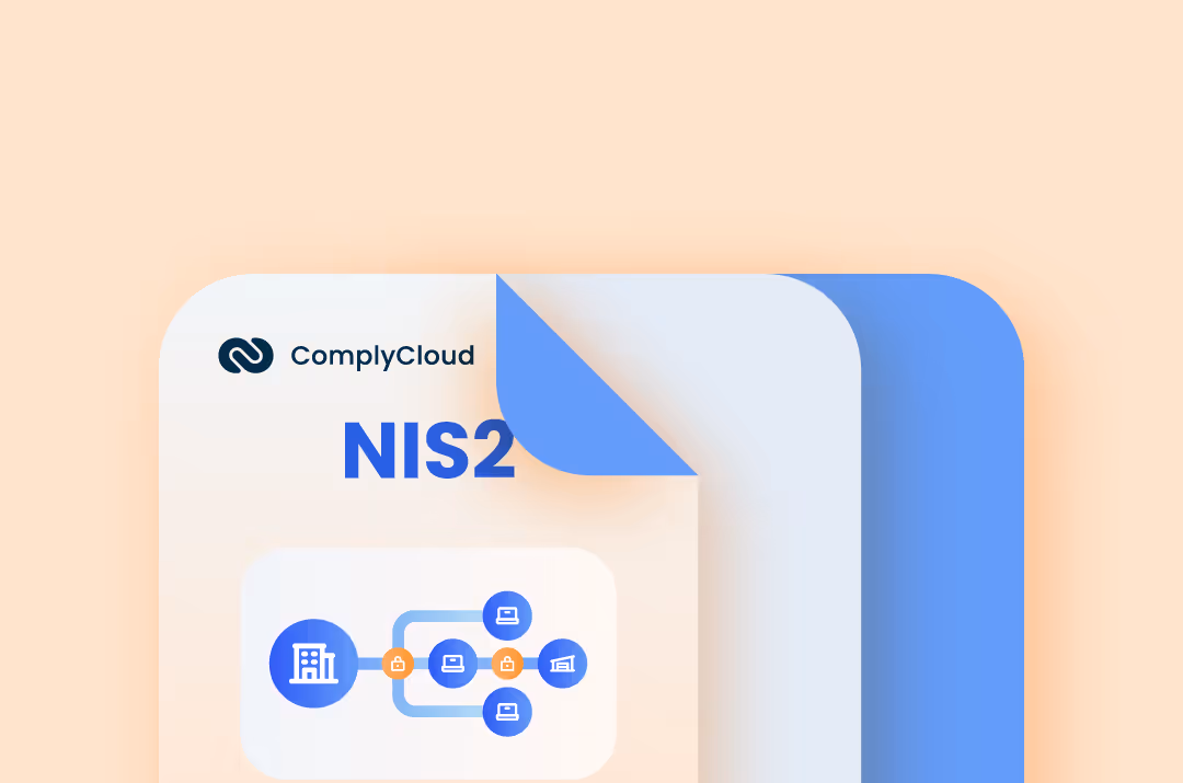 ComplyCloud NIS2 guide cover image with network security icons