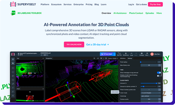 Supervisely lidar labeling image