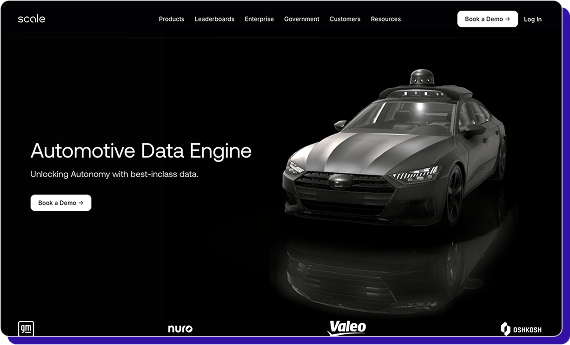 Scale AI lidar labeling image