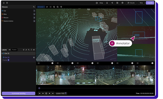 Encord LiDAR annotation image