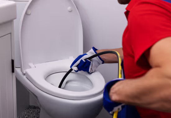 Rohrreinigungsschlauch zur Beseitigung von Verstopfungen in der Toilette