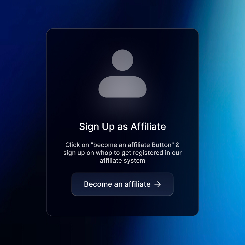 Sign up as an Affiliate link