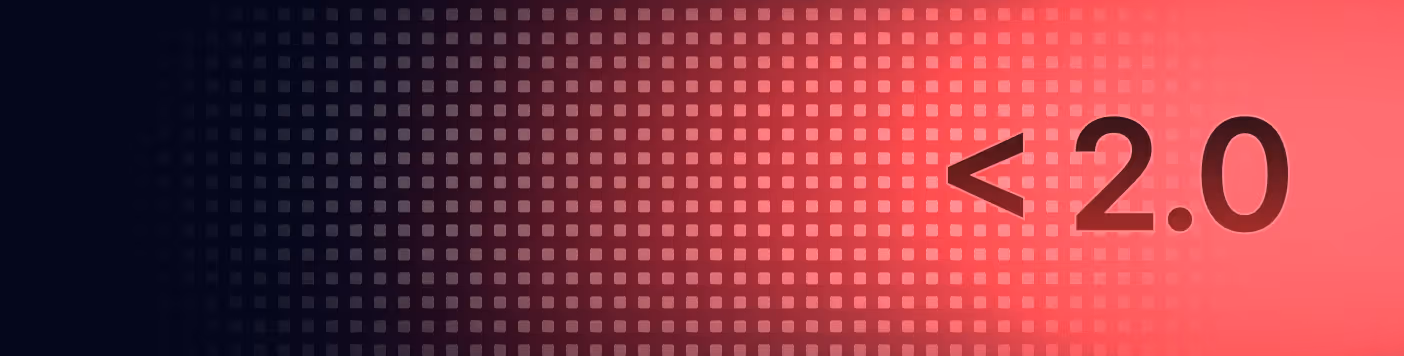 Impact percentage less than 2.0