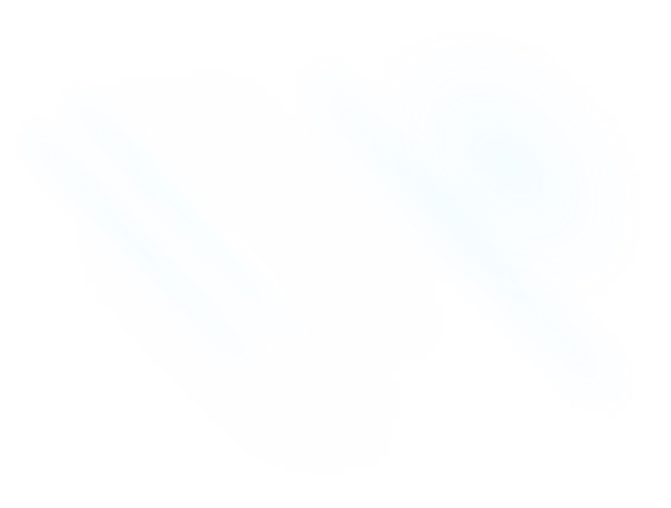 Abstract glowing blue circular and oval light patterns on a black background.