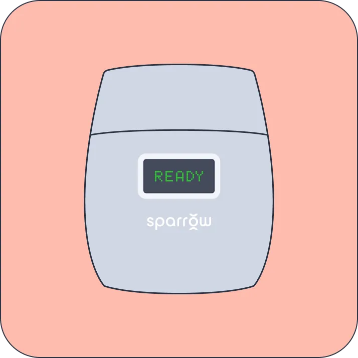 An illustration of a Sparrow device.