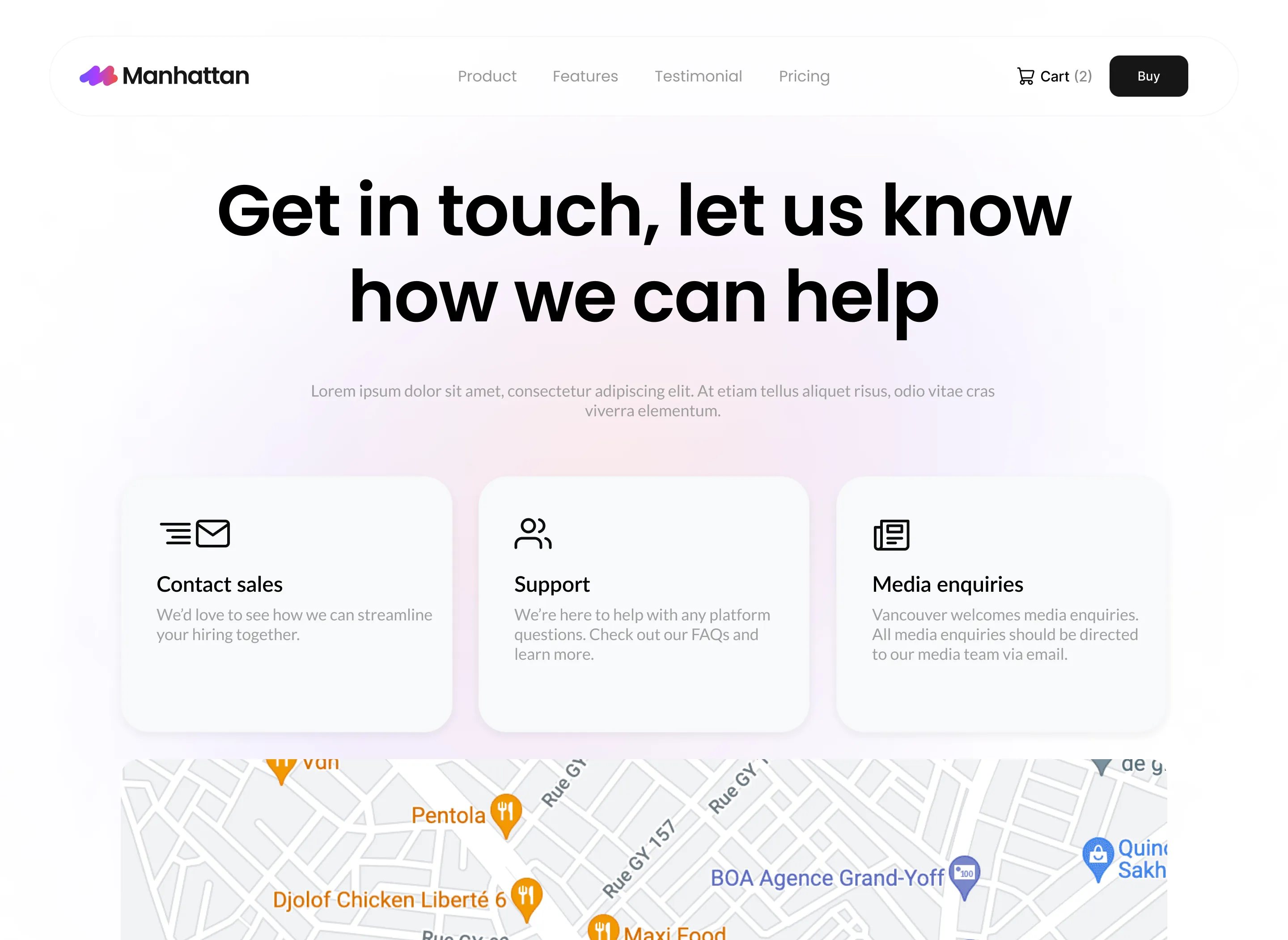 SaaS Webflow Template - Manhattan - Created by Wedoflow.com and Azwedo.com