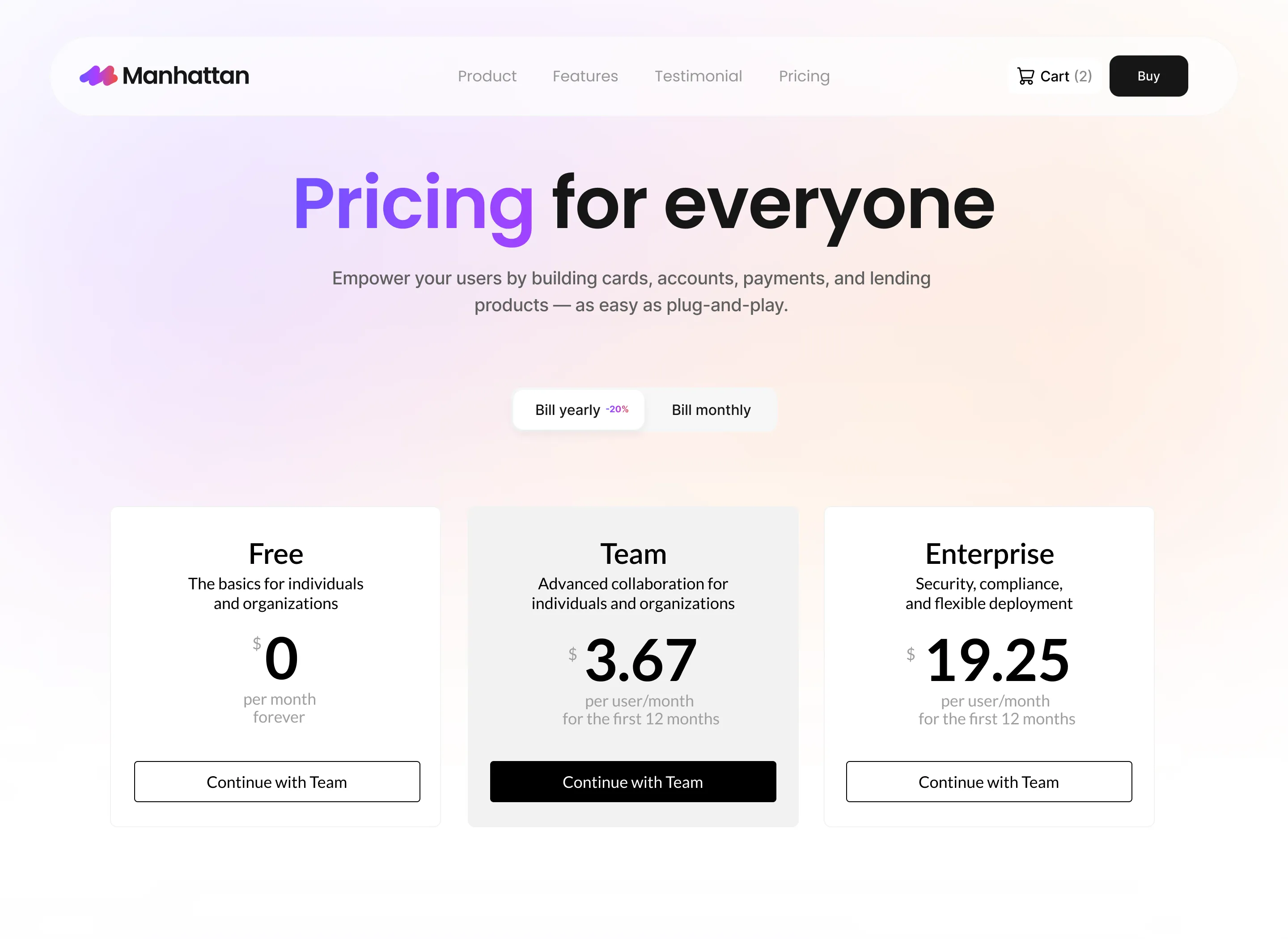 SaaS Webflow Template - Manhattan - Created by Wedoflow.com and Azwedo.com