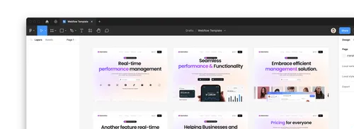 SaaS Webflow Template - Manhattan - Created by Wedoflow.com and Azwedo.com