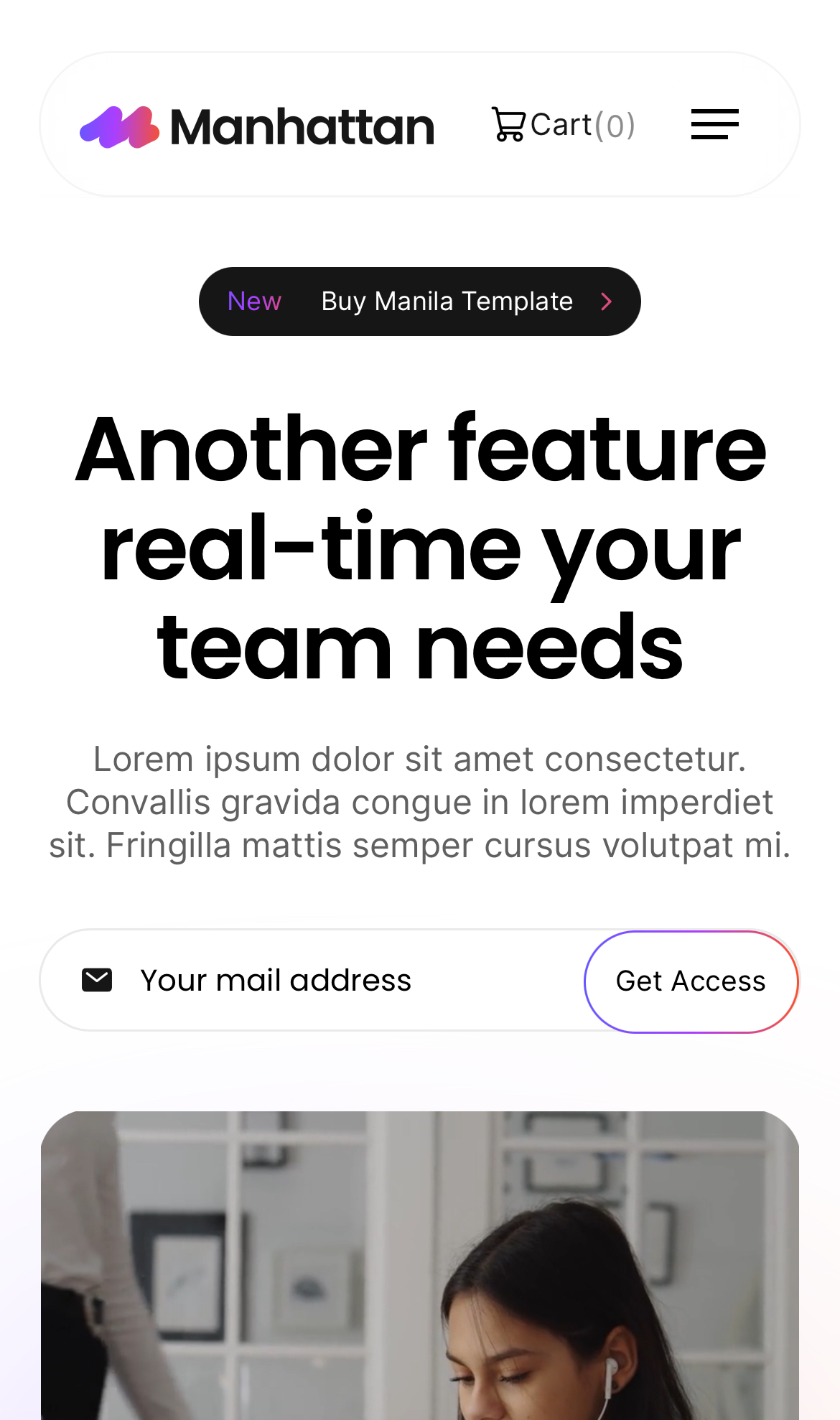 SaaS Webflow Template - Manhattan - Created by Wedoflow.com and Azwedo.com