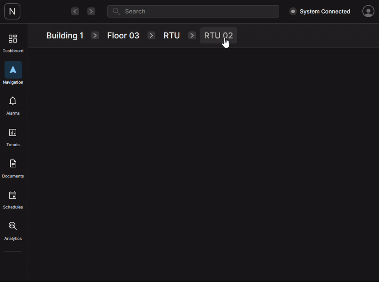 Building OS breadcrumb navigation prototype