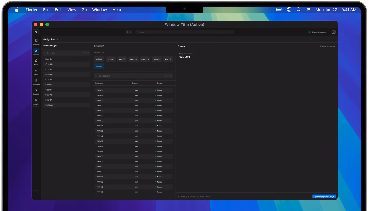 Building OS interface iteration V4