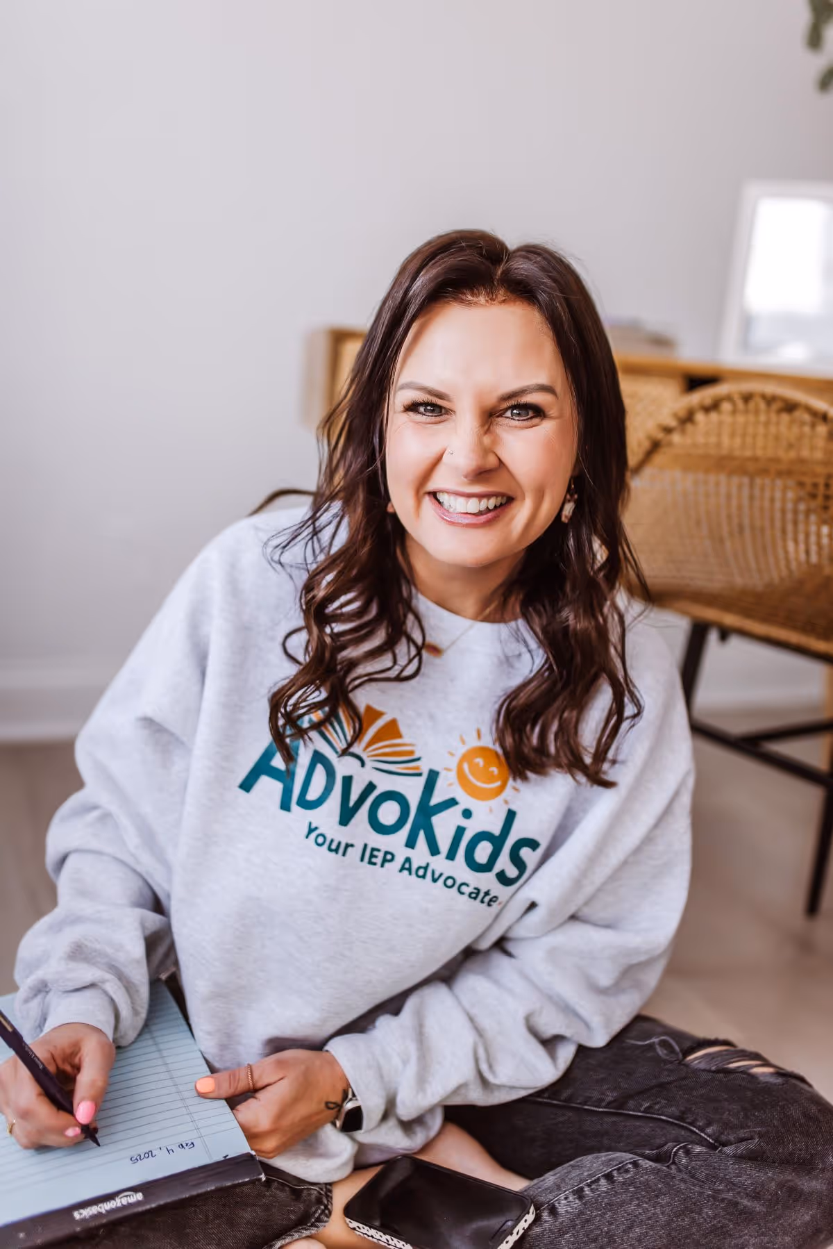 Mindy and Kami sitting together.