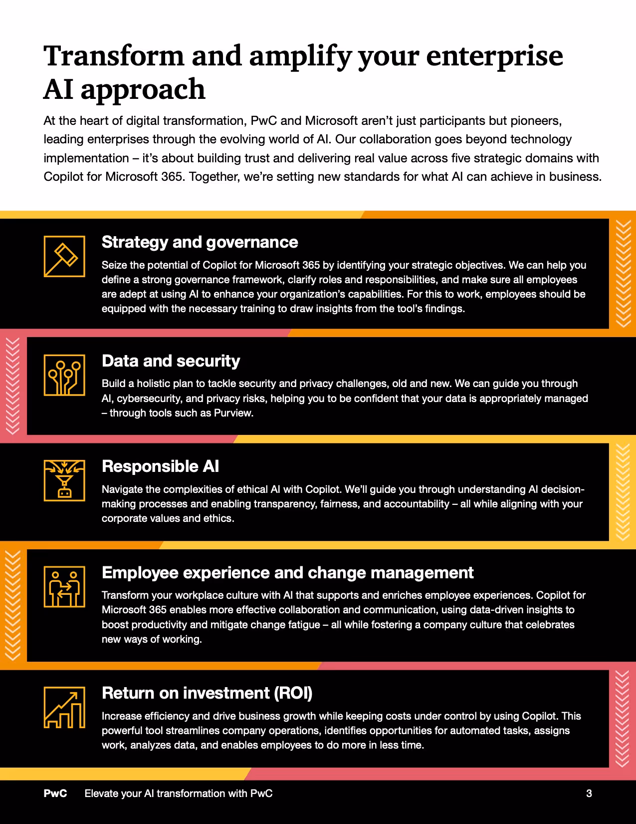 An interior page describing their strategies to AI for potential partners.