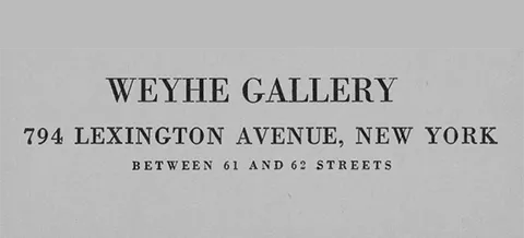 New York, E. Weyhe