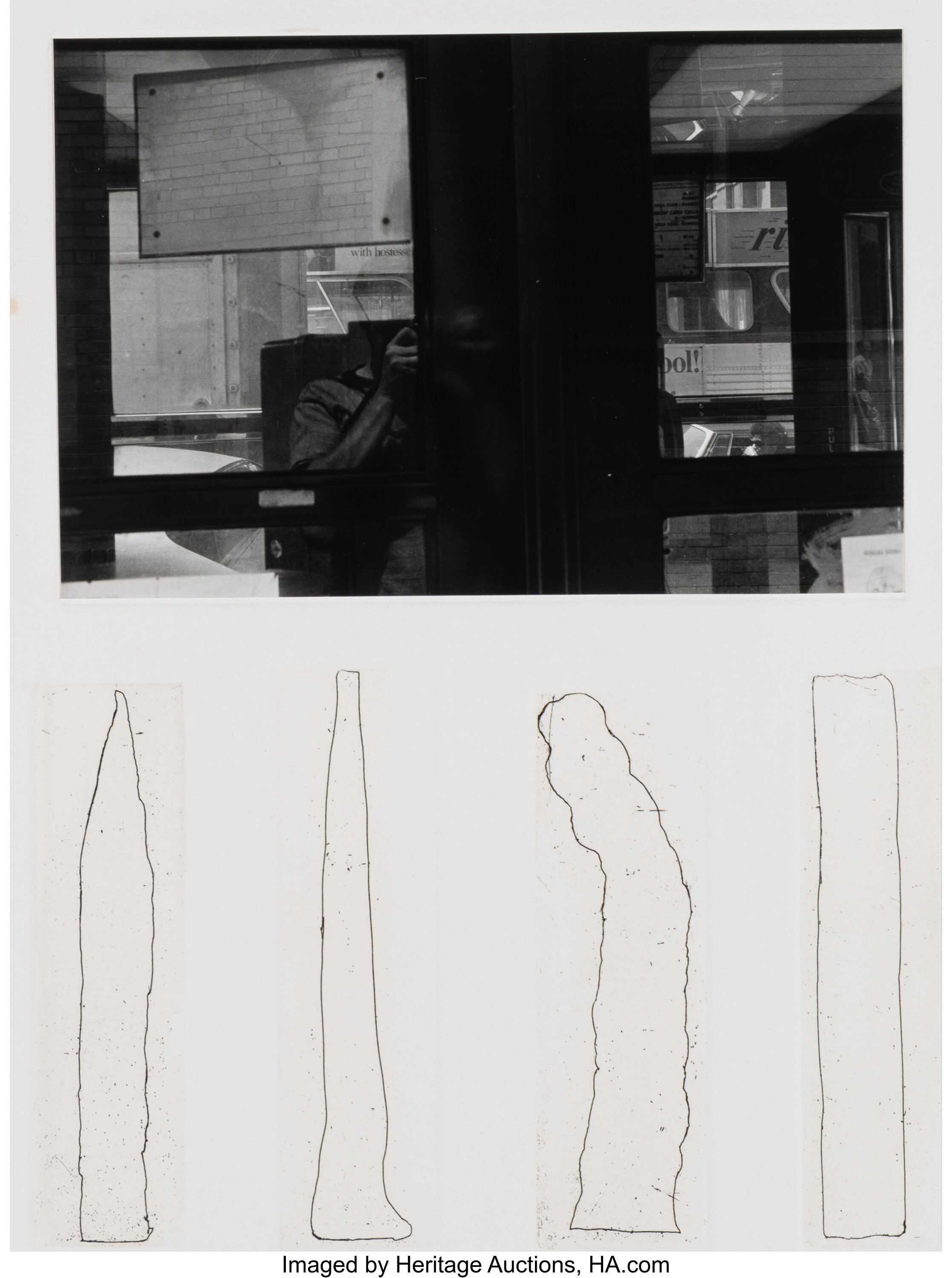 Untitled (Self-Portrait, Vehicles and Reflection), 1969