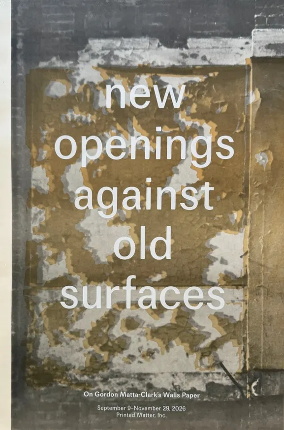 New Openings Against Old Surfaces (Exhibition Poster) 2026