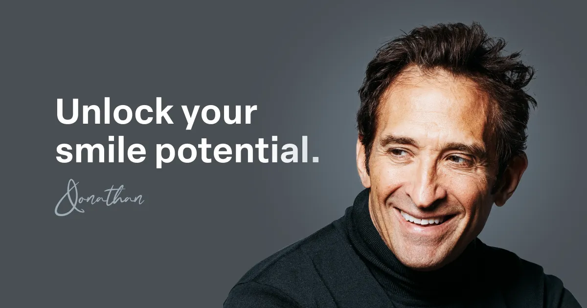 Dr. Jonathan B. Levine, founder of Smile House, on the cover of his book Smile! The Ultimate Guide
