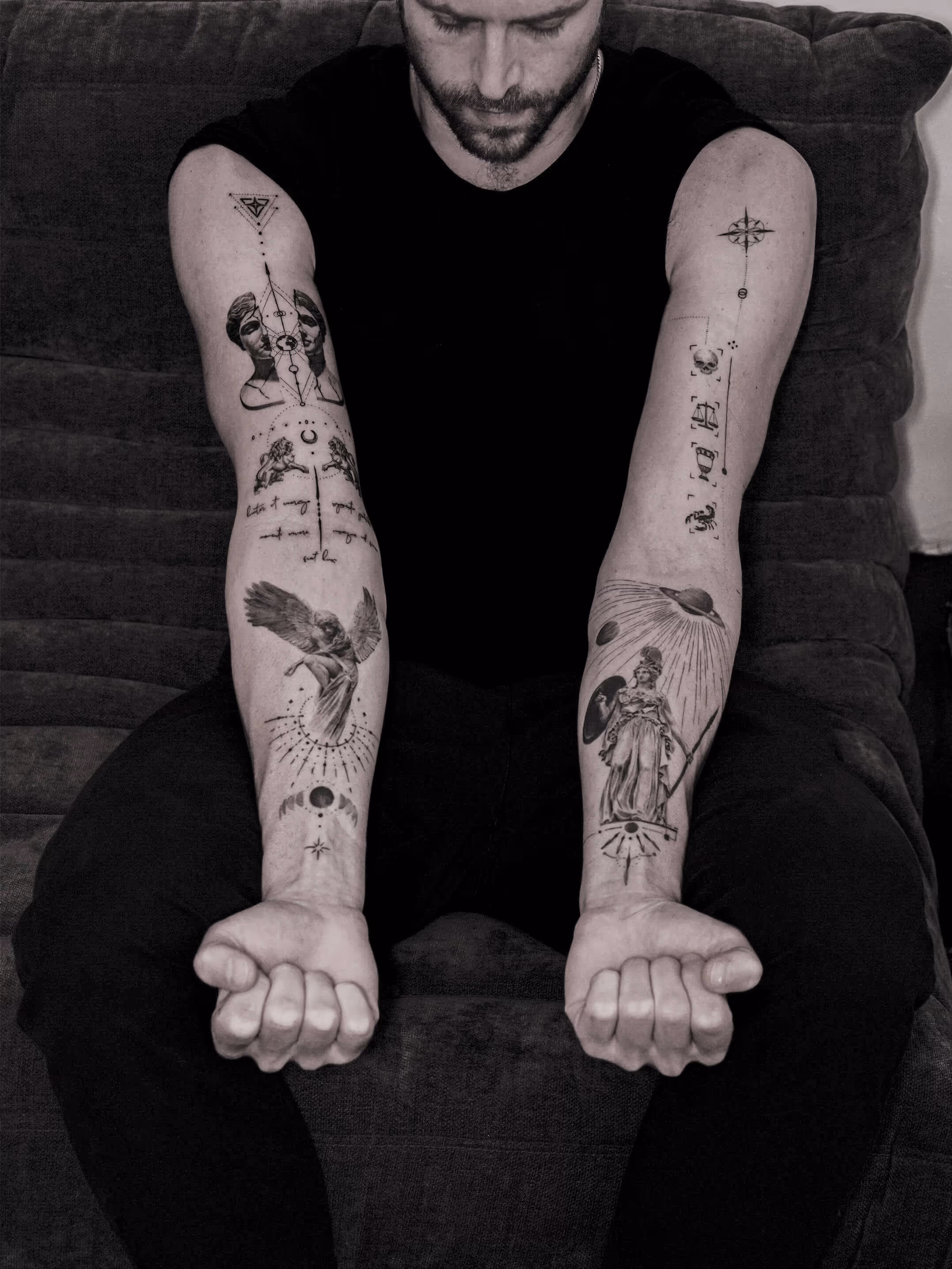 A tattoo sleeve is one of the most ambitious and personal projects in body art — a cohesive collection of designs that transforms your arm into a living canvas. Whether you're planning your first piece or building on existing work, this guide covers everything you need to know about tattoo sleeve ideas, costs, timing, and styles at Monolith Studio, Brooklyn.