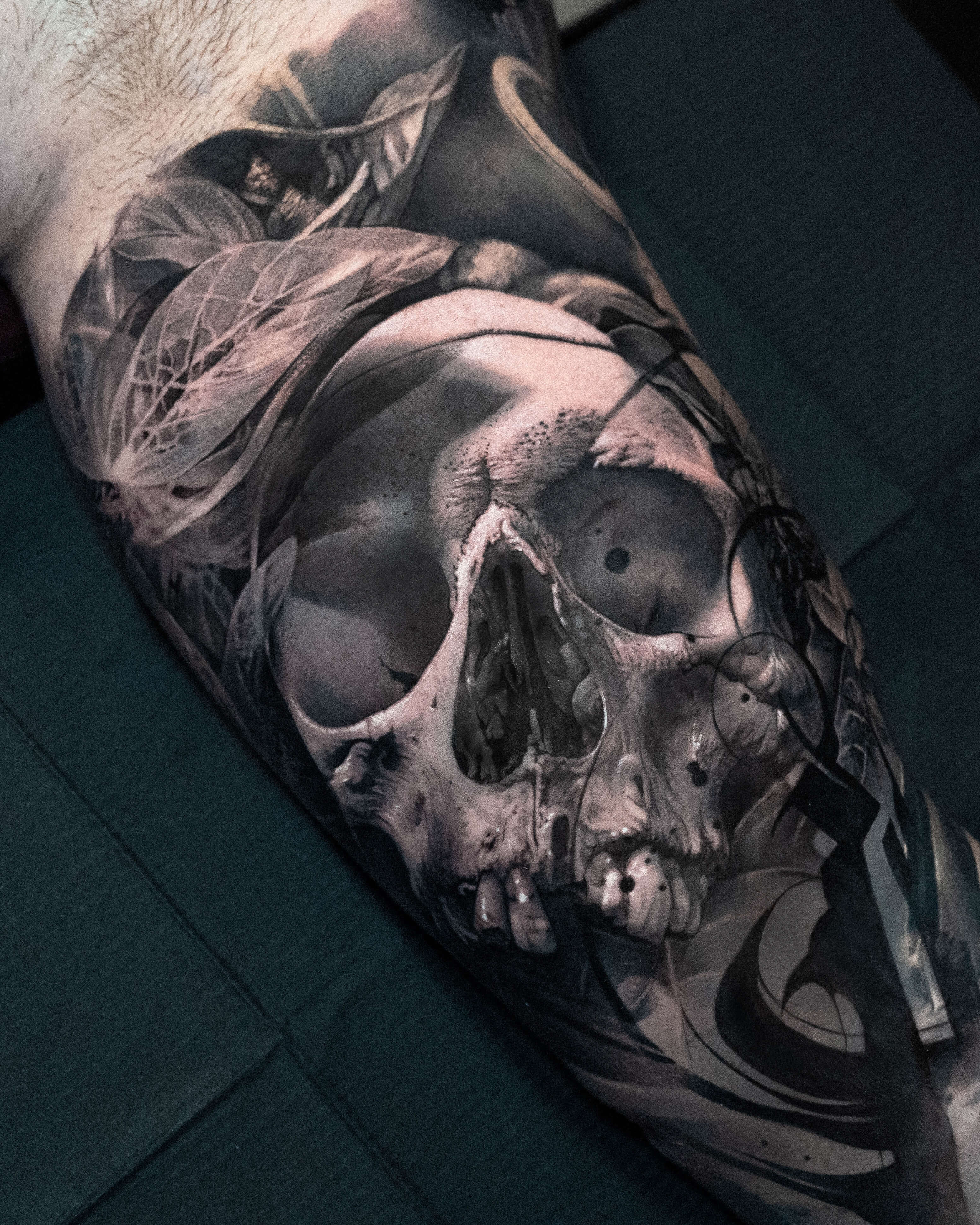 Realism tattoo detailed close up — Monolith Studio Brooklyn