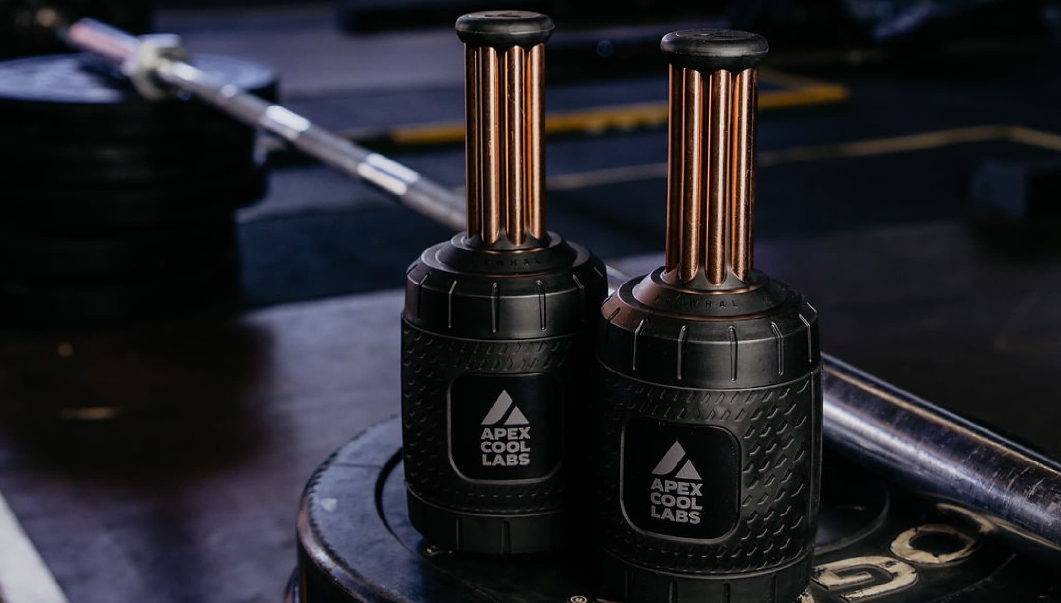 Apex Cool Labs palm cooling device in a gym