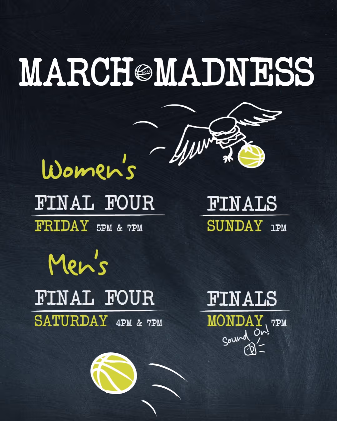 The Final Four is HERE, and there’s no better place to catch the action than at Eddie Burger Bar! 
Cold beers. Epic burgers. Unmatched energy. Don't miss a second of the Madness—Reserve your table now! 🍻🔥 

#MarchMadness #FinalFour #EddieBurgerBar #GameTime