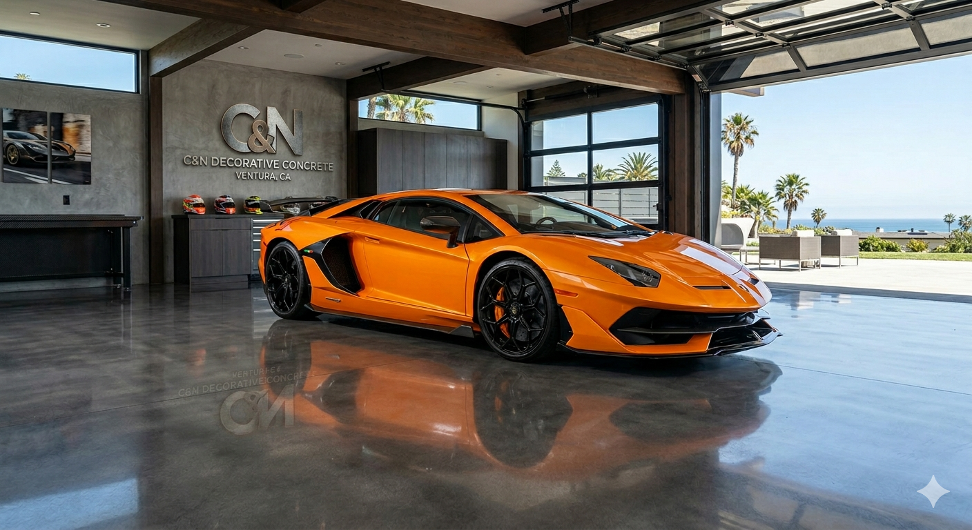Get a professional quote for epoxy garage flooring, polished concrete, and architectural staining projects in Goleta.