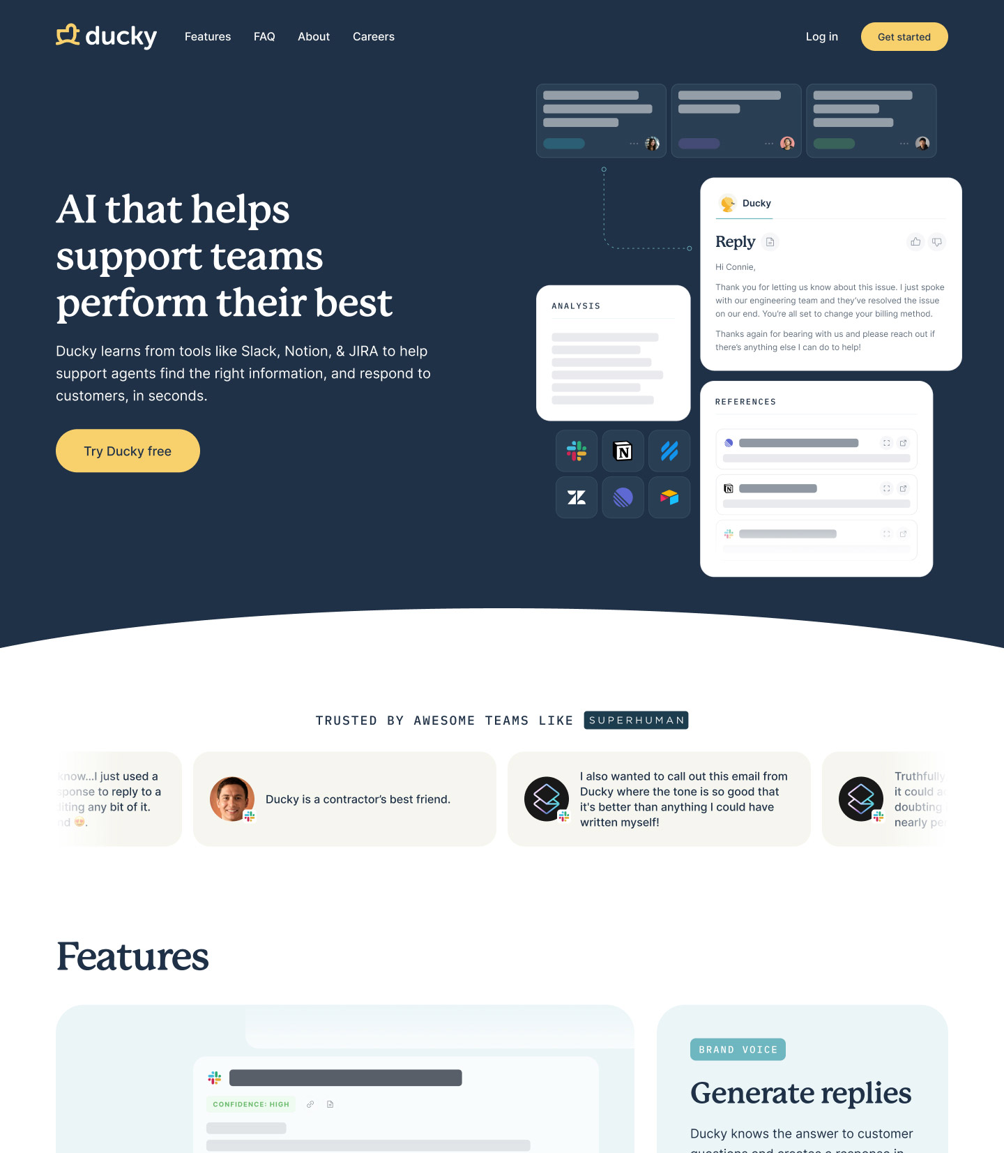 Webflow website for an early-stage AI-based startup with GSAP animations and quirky design.