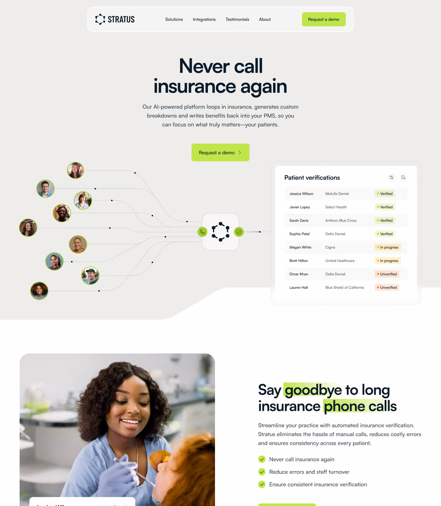 Modern and clean Webflow website for a SaaS startup that has a clean design and color palette and smooth GSAP animations.