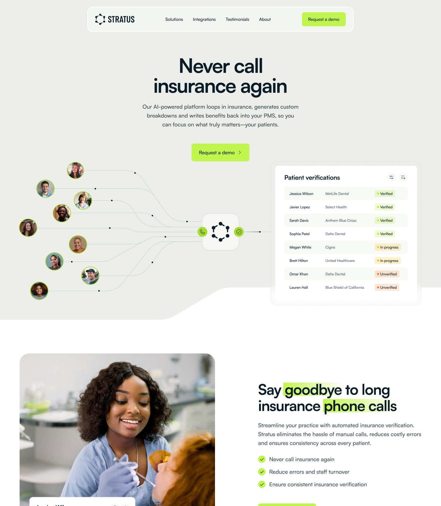 Modern and clean Webflow website for a SaaS startup that has a clean design and color palette and smooth GSAP animations.