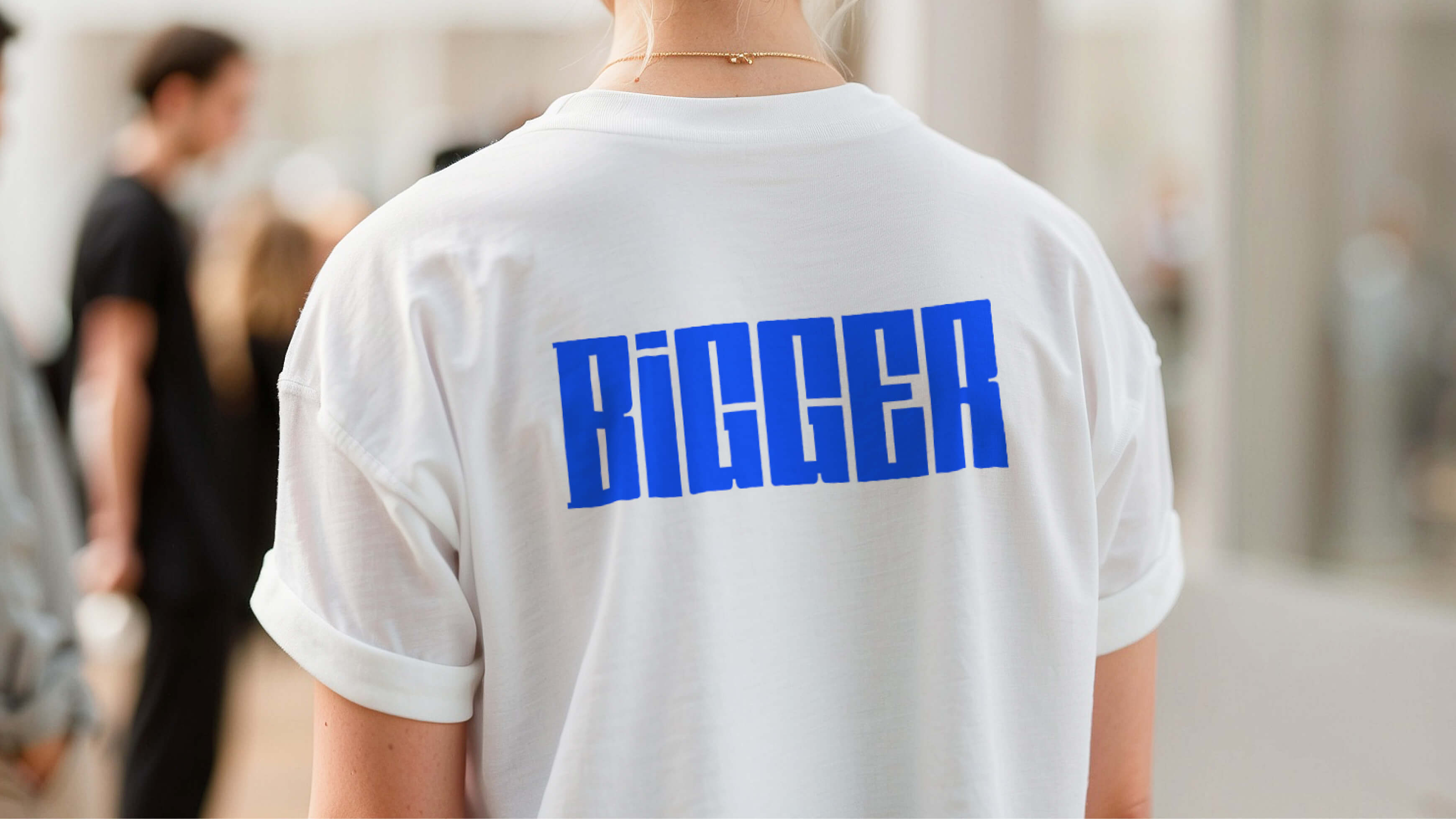 Bigger-branded T-shirt with the chunky wordmark printed across the chest