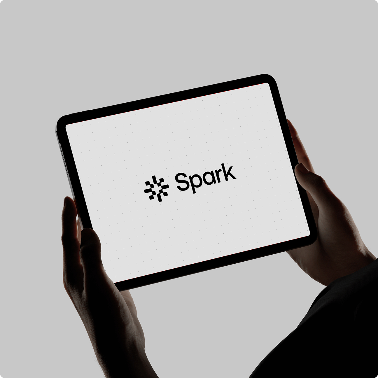 Dataweavers Spark product shown on an iPad displaying the node-based pattern interface